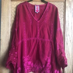 Johnny Was Embroidered top